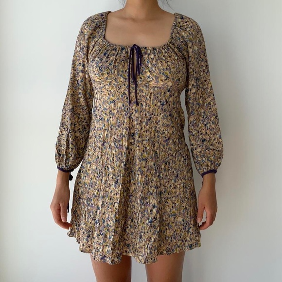 FLORAL MINI DRESS - Picture 3 of 6